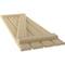 Ekena Millwork Americraft 4-Board (2 Batten) Wood Spaced Board-n-Batten Shutters w/ Z-Bar, ARW102SB415X77NTH, PR ARW102SB415X77NTH - alternate 8